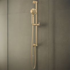 Click here to see  88776-GL Brizo Invari Multi-Function Hand Shower with Slidebar, H2OKinetic, WaterSense, 1.75 GPM, Brilliance Luxe Gold - 88776-GL