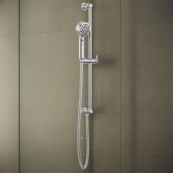 Click here to see  88776-PC Brizo Invari Multi-Function Hand Shower with Slidebar, H2OKinetic, WaterSense, 1.75 GPM, Polished Chrome - 88776-PC