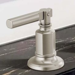 Click here to see Brizo HL5376-NK Brizo Invari Lever Handle Kit for Widespread Lavatory Faucet, Deck Mount, ADA, Brilliance Luxe Nickel - HL5376-NK