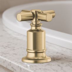 Click here to see DELTA FAUCETS COMPANY HX676-GL Brizo Invari Cross Handle Kit for Deck-Mounted Roman Tub Filler, Brilliance Luxe Gold - HX676-GL