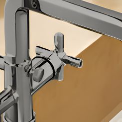 Click here to see  HX7076-SL Brizo Invari Cross Handle Kit for Floor Mount Tub Filler, Brilliance Luxe Steel - HX7076-SL