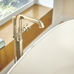 Click here to see Brizo RP100329PG Brizo Invari Single-Function Hand Shower with Certified Dual Check Valves, WaterSense, 1.75 GPM, Brilliance Polished Gold - RP100329PG