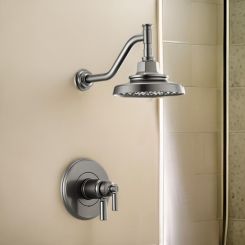 Click here to see Brizo T60276-SL Brizo Invari TempAssure Thermostatic Shower Faucet with Multi-Function Showerhead, 1.75 GPM, Brilliance Luxe Steel - T60276-SL