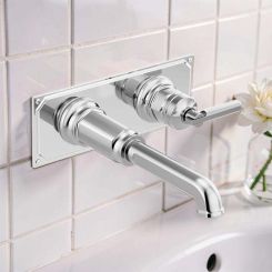 Click here to see Brizo T65776LF-PCLHP Brizo Invari Single-Handle Wall-Mount Bathroom Faucet, 1.5 GPM, WaterSense, Polished Chrome - T65776LF-PCLHP