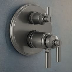 Click here to see DELTA FAUCETS COMPANY T75676-SL Brizo Invari TempAssure Thermostatic Valve Trim with 6-Function Diverter Trim, MultiChoice, ADA, Brilliance Luxe Steel - T75676-SL