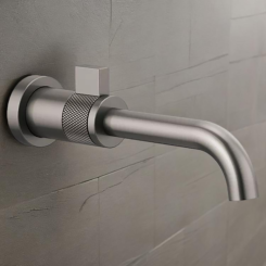 Click here to see  T65735LF-SL-ECO Brizo Litze Single-Handle Wall-Mount Bathroom Faucet, 1.2 GPM, WaterSense, Brilliance Luxe Steel - T65735LF-SL-ECO
