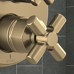 Click here to see Brizo RP101177GL Brizo Invari Volume Control Cross Handle Assembly, Brilliance Luxe Gold - RP101177GL