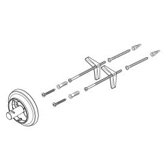 Click here to see Brizo RP101180PG Brizo Invari Slide Bar Mounting Hardware and Flange, Brilliance Polished Gold - RP101180PG