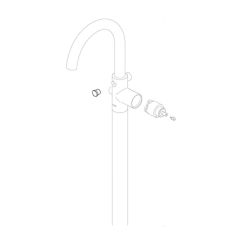 Click here to see Brizo RP75219SL Brizo RP75219SL Replacement Finial Only from the Odin Collection - Luxe Steel