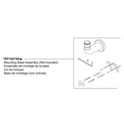 Click here to see  RP100198SL Brizo RP100198SL Replacement Slide Bar Bracket for Litze Hand Shower - Luxe Steel