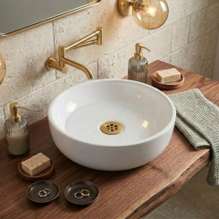 Click here to see  RP72411PG Brizo Grid Strainer without Overflow, Brilliance Polished Gold - RP72411PG