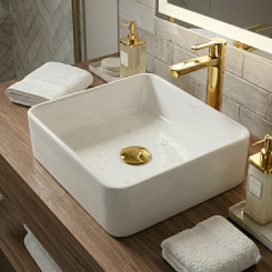 Click here to see Brizo RP72414PG Brizo Push Button Pop-Up with Overflow, Brilliance Polished Gold - RP72414PG