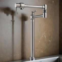 Click here to see Brizo 62720LF-SS Brizo European Deck-Mounted Pot Filler Faucet for Cold Water Only, ADA, 4.0 GPM, Brilliance Stainless - 62720LF-SS