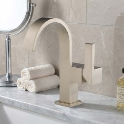Click here to see Brizo 65080LF-BN-ECO Brizo Siderna Single-Handle Bathroom Faucet, Single-Hole, Less Drain, 1.2 GPM, Brilliance Brushed Nickel - 65080LF-BN-ECO