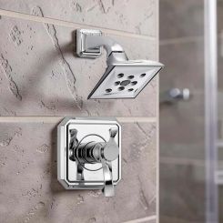 Click here to see BRIZO T60230-PC Brizo Virage Tempassure Thermostatic Shower Only Trim, 1.75 GPM, Watersense, Polished Chrome - T60230-PC