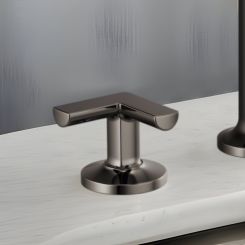 Click here to see  HX5306-BNX Brizo Metal Cross Handle Kit for Kintsu Widespread Lavatory Faucet, ADA, Brilliance Black Onyx - HX5306-BNX