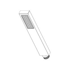 Click here to see Brizo RP63768BN Brizo Siderna Single-Function Rectangular Hand Shower with Dual-Check Valve, 1.75 GPM, WaterSense, Brushed Nickel - RP63768BN
