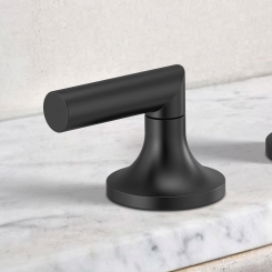 Click here to see  HL5373-BL Brizo Jason Wu Low Lever Handles for Widespread Lavatory Faucet, ADA, Matte Black - HL5373-BL
