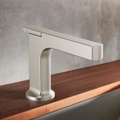Click here to see  65006LF-NK-ECO Brizo Kintsu Single-Handle Deck-Mount Lavatory Faucet, 1.2 GPM, Brilliance Luxe Nickel - 65006LF-NK-ECO