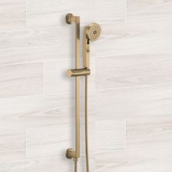 Click here to see  88706-GL Brizo Kintsu Multi-Function Slide Bar Handshower , Stretchable Hose, WaterSense, 1.75 GPM, Brilliance Luxe Gold - 88706-GL