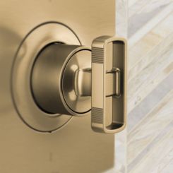 Click here to see Brizo HK6606-GL Brizo Kintsu Thermostatic Valve Trim Knob Handle Kit, Brilliance Luxe Gold - HK6606-GL