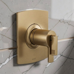 Click here to see  HL6006-GL Brizo Kintsu Lever Handle Kit for Thermostatic Valve Only Trim, ADA, Brilliance Luxe Gold - HL6006-GL