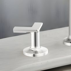 Click here to see Brizo HX5306-PC Brizo Metal Cross Handle Kit for Kintsu Widespread Lavatory Faucet, ADA, Polished Chrome - HX5306-PC