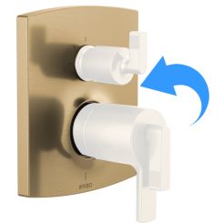 Click here to see Brizo RP101602GL Brizo Kintsu 3 Function Escutcheon Assembly and Valve Seal, Brilliance Luxe Gold - RP101602GL