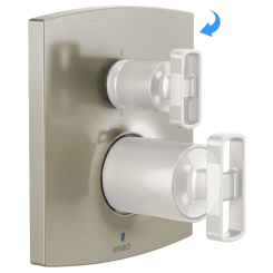 Click here to see Brizo RP101609NK Brizo Kintsu 6 Function Escutcheon Assembly and Valve Seal, Brilliance Luxe Nickel - RP101609NK