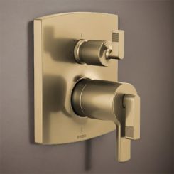 Click here to see  T75506-GLLHP Brizo Kintsu and Allaria TempAssure Thermostatic Valve Trim with Integrated Three Function Diverter, Brilliance Luxe Gold - T75506-GLLHP