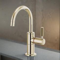 Click here to see  61343LF-H-PN Brizo Litze Instant Hot Water Faucet with Arc Spout and Knurled Handle, 1.0 GPM, Brilliance Polished Nickel - 61343LF-H-PN