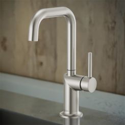 Click here to see  61065LF-SSLHP Brizo Odin Single-Handle Bar Faucet with Square Spout, Solid Brass Construction, 1.8 GPM, Brilliance Stainless - 61065LF-SSLHP
