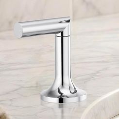 Click here to see  HL5375-PC Brizo Odin High Lever Handles for Widespread Lavatory Faucet, ADA, Polished Chrome - HL5375-PC
