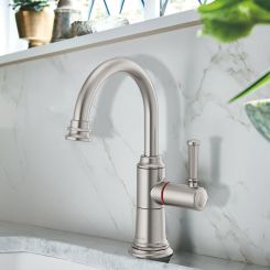 Click here to see  61374LF-H-SS Brizo Rook Single-Handle Instant Hot Beverage Faucet, Less Tank and Filter, Lever Handle, 1.0 GPM, Brilliance Stainless - 61374LF-H-SS