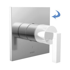 Click here to see DELTA FAUCETS COMPANY T60P022-PCLHP Brizo Frank Lloyd Wright Pressure Balance Single-Handle Valve Trim, Less Handle, Polished Chrome - T60P022-PCLHP