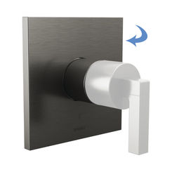 Click here to see  T60P022-SLLHP Brizo Frank Lloyd Wright Pressure Balance Single-Handle Valve Trim, Less Handle, Luxe Steel - T60P022-SLLHP