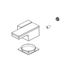 Click here to see Brizo RP101803SL Brizo Luxe Steel Single Handle Lavatory Handle Kit, Frank Lloyd Wright Collection - RP101803SL