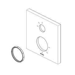 Click here to see Brizo RP101840PC Brizo Chrome 6-Function Escutcheon, Frank Lloyd Wright Collection - RP101840PC