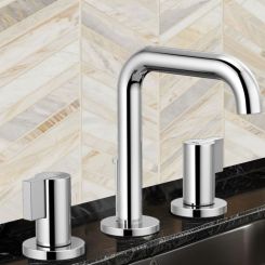 Click here to see  65332LF-PCLHP Brizo Litze Two-Handle Widespread Lavatory Faucet, Less Handles, 1.5 GPM, Polished Chrome - 65332LF-PCLHP