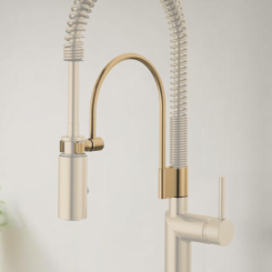 Click here to see Brizo RP101729GL Brizo Litze/Odin Semi-Professional Kitchen Faucet Support Arm Assembly, Brilliance Luxe Gold - RP101729GL
