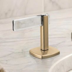 Click here to see  HL5368-GLCL Brizo Allaria Lever Handle Kit for Widespread Lavatory Faucet, ADA, Brilliance Luxe Gold/Acrylic - HL5368-GLCL