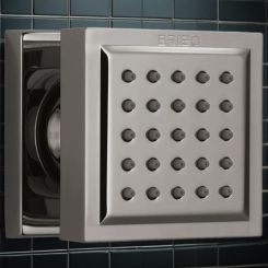 Click here to see Brizo 84121-BNX Brizo Essential Series Square Body Spray, Touch-Clean, 1.75 GPM, Brilliance Black Onyx - 84121-BNX
