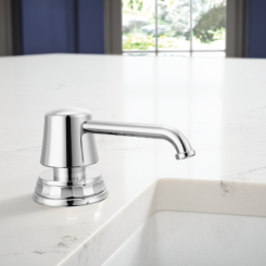 Click here to see Brizo RP101658PC Brizo Tulham Soap/Lotion Dispenser, Polished Chrome - RP101658PC