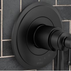 Click here to see Brizo RP100614BL Brizo Atavis Escutcheon for Thermostatic Valve, Matte Black - RP100614BL
