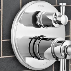 Click here to see Brizo RP100729PC Brizo Atavis Escutcheon for a 6-Function Thermostatic Diverter Valve Trim, Polished Chrome - RP100729PC 