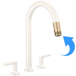 Click here to see  RP103406GL-L Brizo Kintsu Pull-Down Faucet Hose and Sprayer Assembly, Lumicoat Luxe Gold - RP103406GL-L