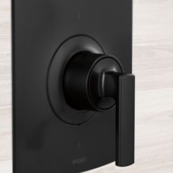 Click here to see DELTA FAUCETS COMPANY HL6606-BL Brizo Kintsu Sensori Thermostatic Valve Trim Lever Handle Kit, Matte Black - HL6606-BL
