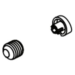 Click here to see Brizo RP101560BNX Brizo Kintsu Set Screw and Cover for Two-Handle Tub Filler, Brilliance Black Onyx - RP101560BNX