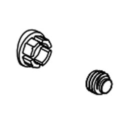 Click here to see Brizo RP101590PC Brizo Kintsu Set Screw and Button Cover for Thermostatic Valve Trim, Polished Chrome - RP101590PC