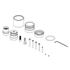 Click here to see  RP101619BNX Brizo Kintsu Thermostatic Valve Trim Thick Wall Installation Kit, Brilliance Black Onyx - RP101619BNX